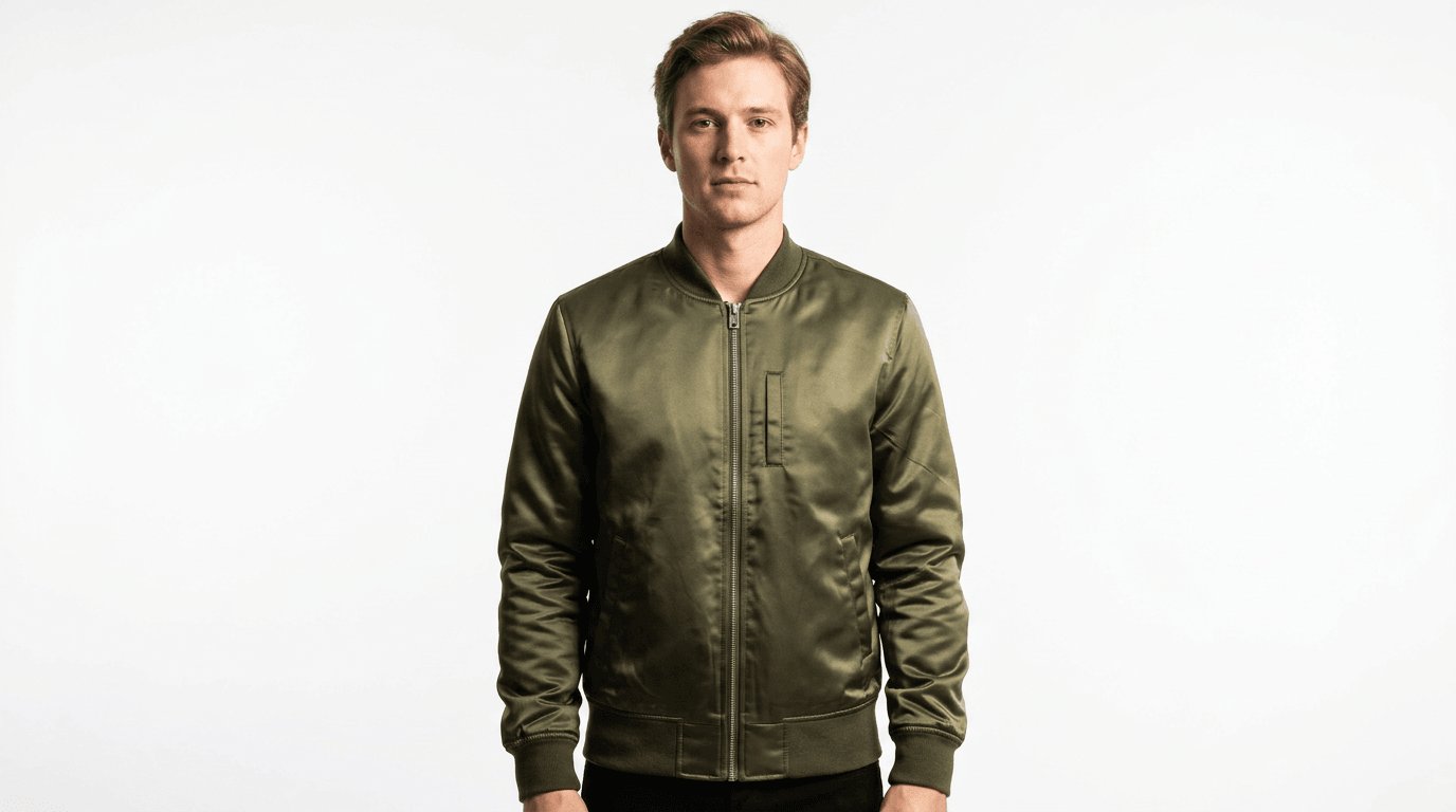 Bomber jacket on model