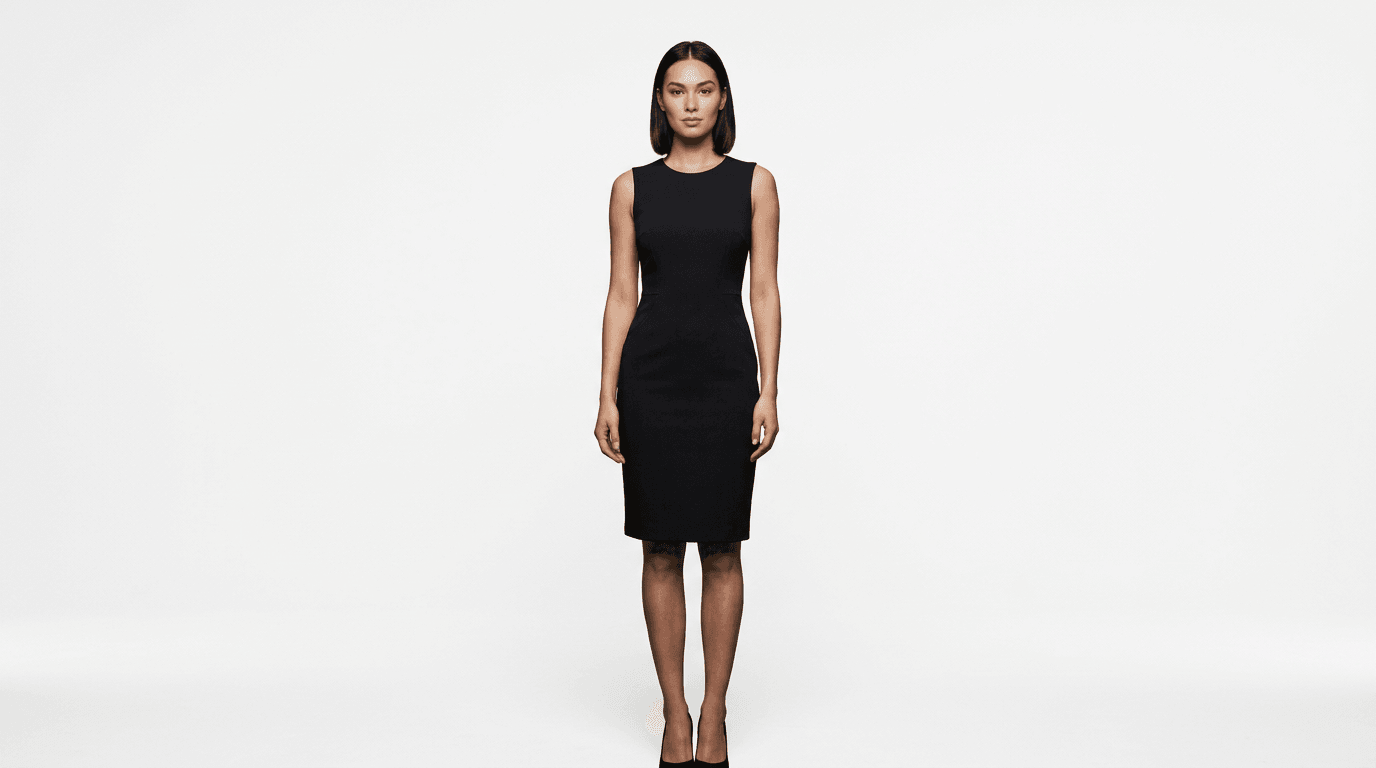 On-Model — Studio Backdrop to Clean White — after