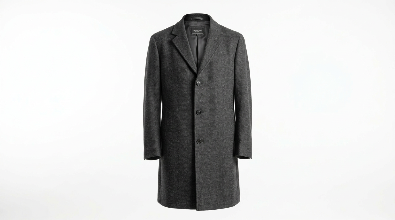 Charcoal coat ghost mannequin result