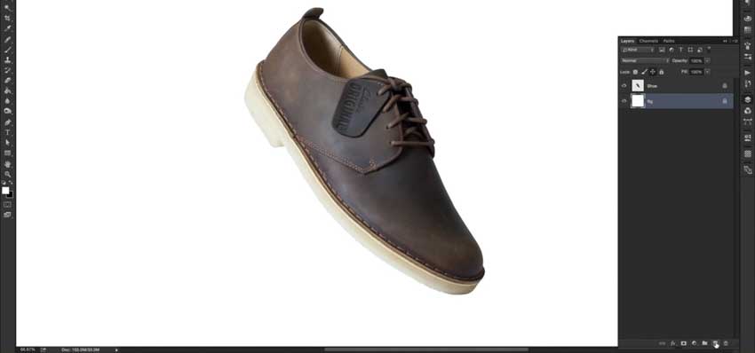 create-a-new-layer-between-the-background-and-shoe-layers create a new layer between the background and shoe layers