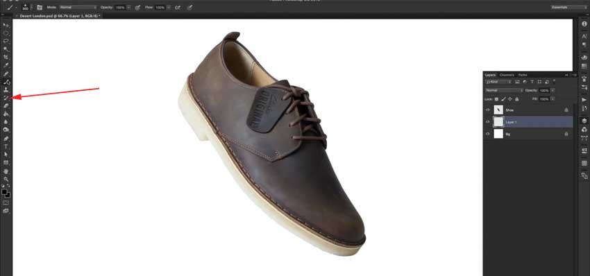 7-Select-the-brush-tool-on-the-left-hand-toolbar Select the brush tool on the left-hand toolbar