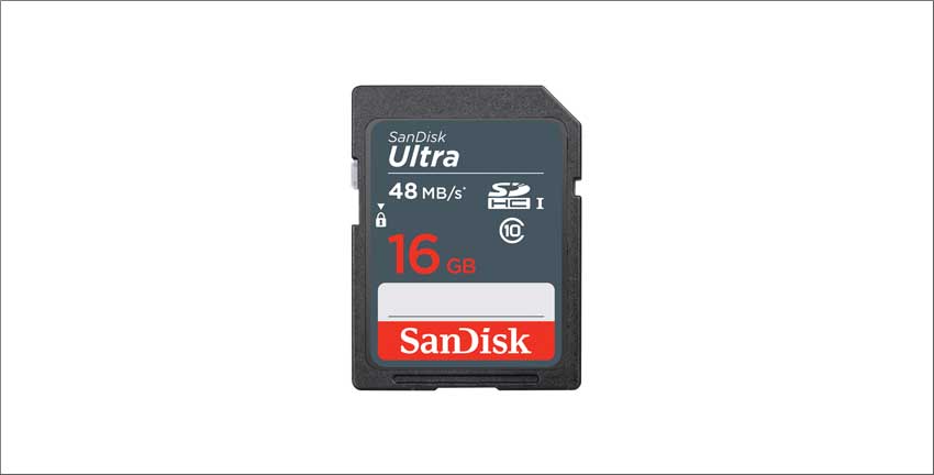 sandisk sd memory card ecommerce product image