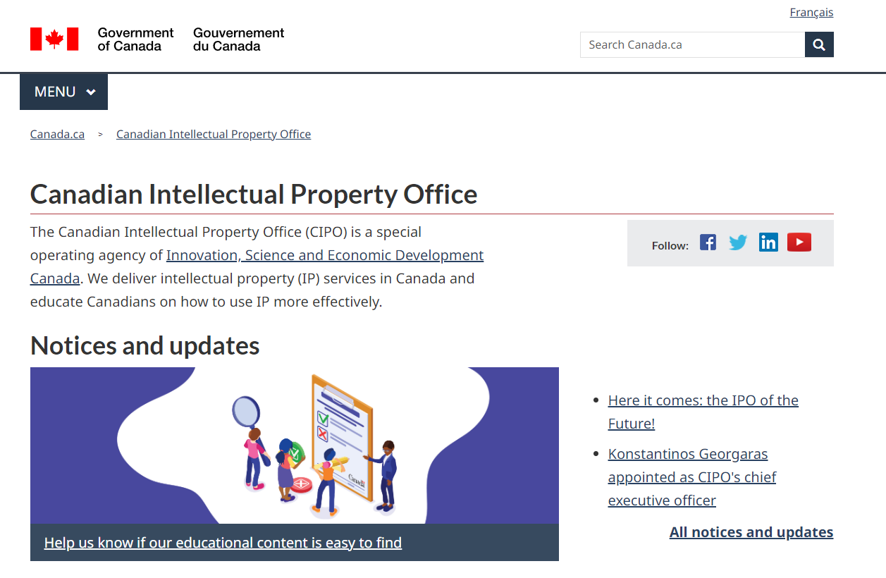 canada intellectual property right canada intellectual property right