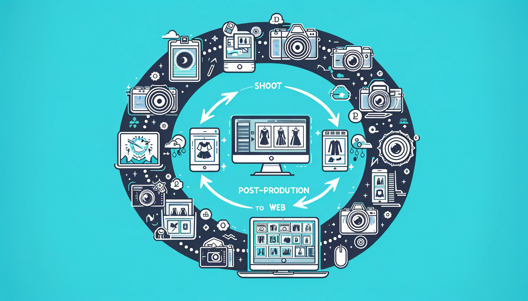 photo editing workflow diagram shoot to post production