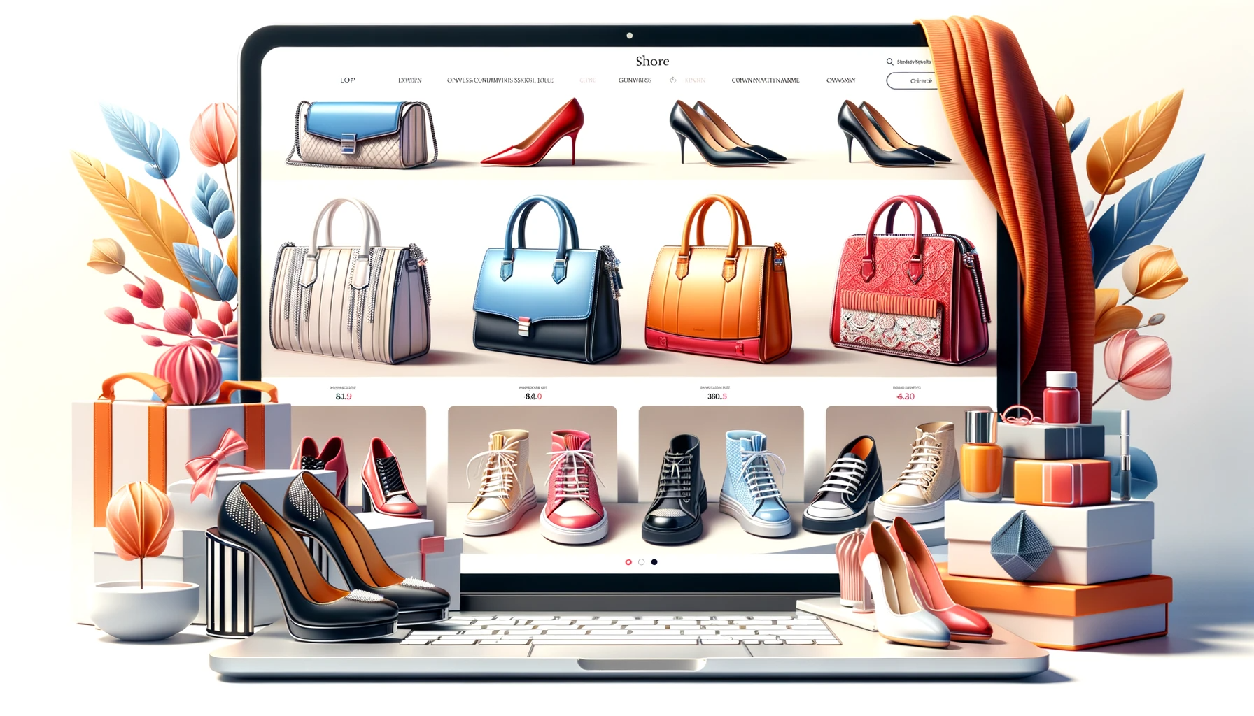 ecommerce website homepage displaying fashion