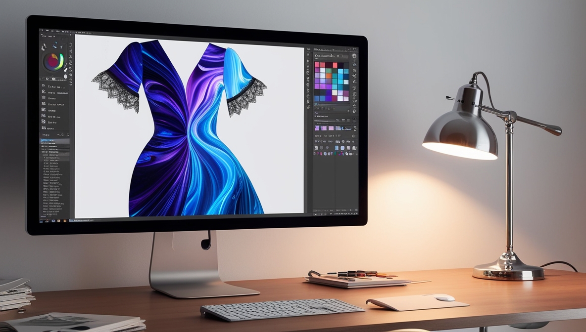 A_sleek_modern_computer_monitor_with_a_highre_0 dress being edited in photoshop
